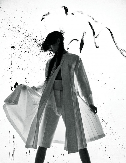 From Marie Claire China April 2014 (Photo by Yin Chao)